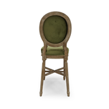 Medallion Counter Stool (Green Velvet) Zentique