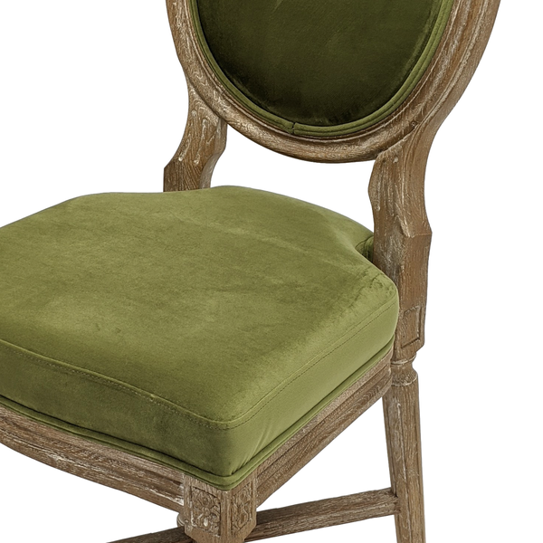 Medallion Counter Stool (Green Velvet) Zentique
