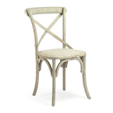 Parisienne Cafe Chair Distressed Ivory Birch FC035 309 Zentique