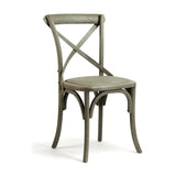 Parisienne Cafe Chair Faux Olive Green Birch FC035 432 Zentique
