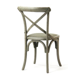 Parisienne Cafe Chair Faux Olive Green Birch FC035 432 Zentique