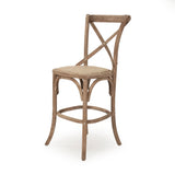 Parisienne Cafe Counter Stool Limed Grey Oak FC035 Counter E272 Zentique