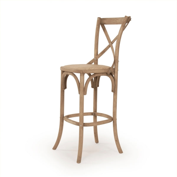 Parisienne Cafe Bar Stool Natural Oak FC035 Bar E255 Zentique