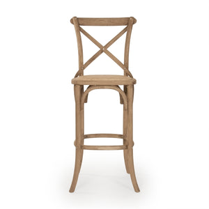 Parisienne Cafe Bar Stool Natural Oak FC035 Bar E255 Zentique