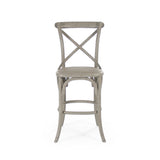 Parisienne Cafe Counter Stool Faux Olive Green Birch FC035 Counter 432 Zentique