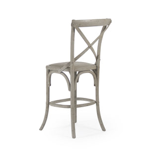 Parisienne Cafe Counter Stool Faux Olive Green Birch FC035 Counter 432 Zentique