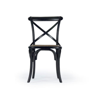 Zentique Parisienne Solid Birch Café Chair — Compact Parisian Bistro Style, Ergonomic Comfort, Durable Finish (97 chars) FC035 301-1 Brown Seat