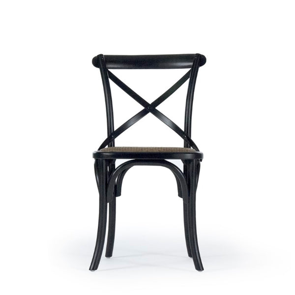 Zentique Parisienne Solid Birch Café Chair — Compact Parisian Bistro Style, Ergonomic Comfort, Durable Finish (97 chars) FC035 301-1 Brown Seat