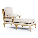 Bastille Chaise Lounge Natural Oak, Natural Linen FC080-20 E255 A003 Zentique