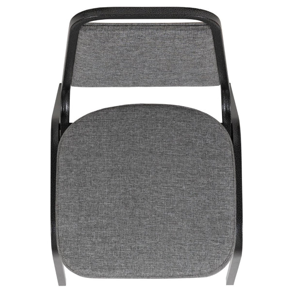 English Elm HERCULES Trapezoidal Back Stacking Banquet Chair - Stylish, Durable Comfort for Events & Gatherings Gray Fabric/Silver Vein Frame FD-BHF-1-SILVERVEIN-BCG-GG