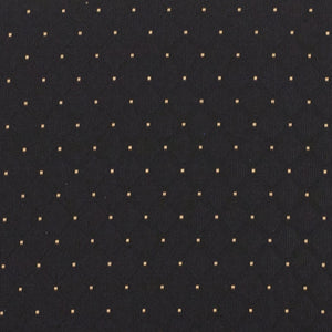 English Elm HERCULES 21''W Padded Church Chair with Book Rack - Comfortable, Durable & Stylish Seating Solution Black Dot Patterned Fabric/Gold Vein Frame FD-CH0221-4-GV-S0806-BAS-GG