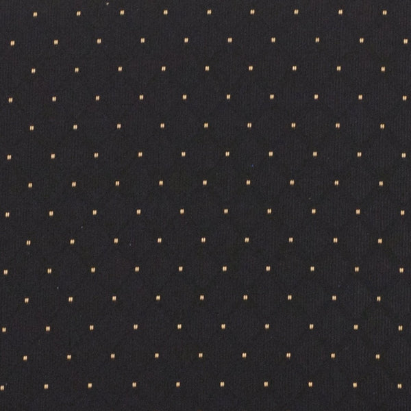 English Elm HERCULES 21''W Padded Church Chair with Book Rack - Comfortable, Durable & Stylish Seating Solution Black Dot Patterned Fabric/Gold Vein Frame FD-CH0221-4-GV-S0806-BAS-GG