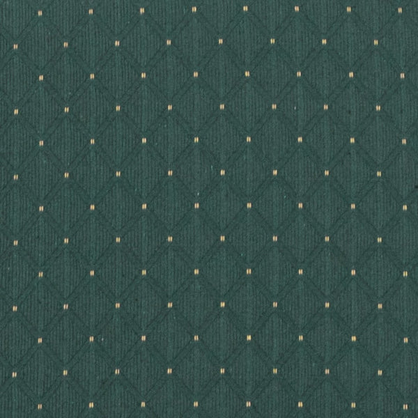 English Elm HERCULES 21''W Padded Church Chair with Book Rack - Comfortable, Durable & Stylish Seating Solution Hunter Green Dot Patterned Fabric/Gold Vein Frame FD-CH0221-4-GV-S0808-BAS-GG