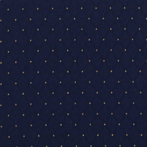 English Elm HERCULES Stacking Church Chair - Durable, Comfortable Seating for Events and Multi-Purpose Spaces Navy Blue Dot Patterned Fabric/Gold Vein Frame FD-CH0221-4-GV-S0810-GG