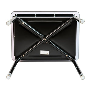 English Elm Billie Student Desk - Durable Workspace with Open Metal Book Box for Classroom and Home Learning Gray Top/Black Frame FD-DESK-GY-GG