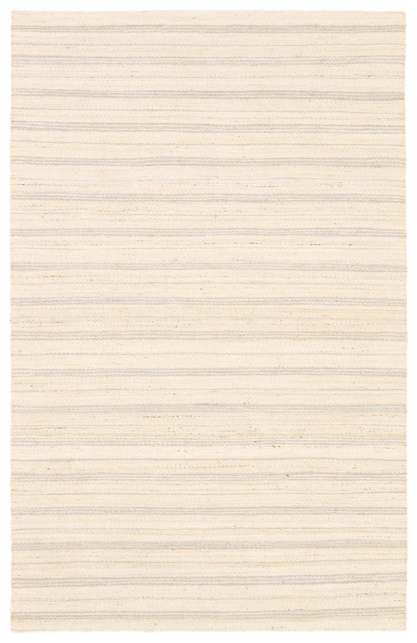 Jaipur Living Fede Ascent Fed01 Handwoven Handmade 100% Jute Lines Stripes Indoor Rug Ivory, Light Gray 100% Jute Rug160787