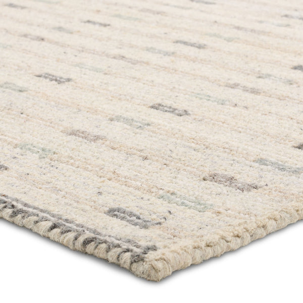 Jaipur Living Finnigan Aiker Fgn01 Tufted Handmade 100% Wool Geometric Stripes Indoor Rug Ivory, Taupe 100% Wool, 100% Cotton Rug160740