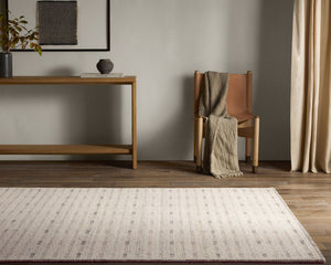 Jaipur Living Finnigan Aiker Fgn01 Tufted Handmade 100% Wool Geometric Stripes Indoor Rug Ivory, Taupe 100% Wool, 100% Cotton Rug160740