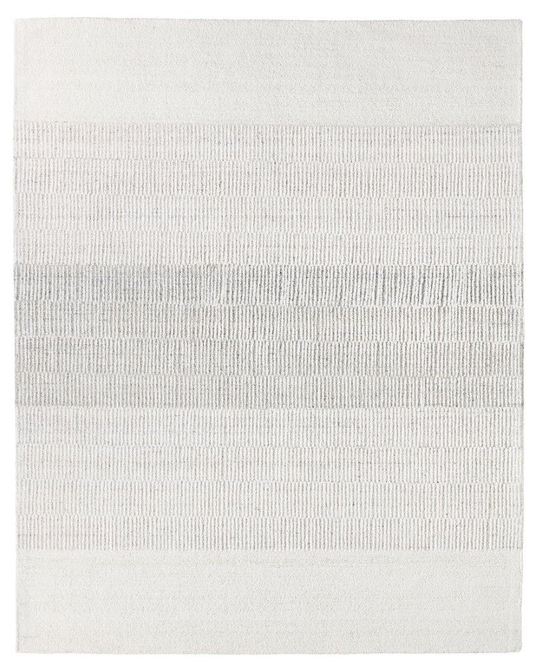 Jaipur Living Vibe 18" Handmade Wool Swatch Lawan Fgn05 Ivory-White — 100% Undyed Wool, Plush High-Low Texture Sample RSW105137