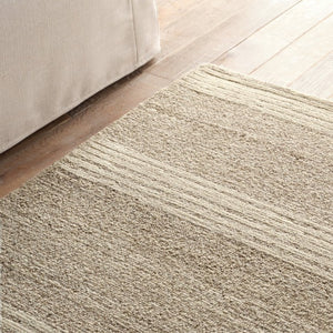 Jaipur Living Vibe Hand-Tufted Langra Wool Rug With Minimal Geometric Stripes, Plush High-Low Pile, Tan-Beige Elegance 9'6"X13'6" RUG162439