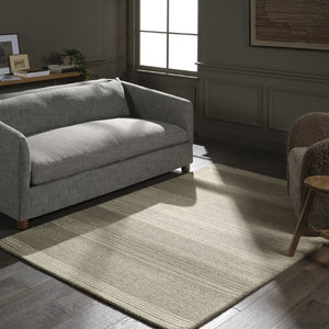 Jaipur Living Vibe Hand-Tufted Langra Wool Rug With Minimal Geometric Stripes, Plush High-Low Pile, Tan-Beige Elegance 9'6"X13'6" RUG162439