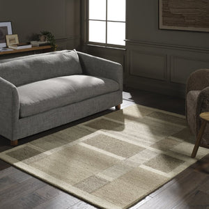 Jaipur Living Vibe Todra Hand-Tufted Wool Rug With Tan-Beige Geometric Patchwork, Plush High-Low Texture, Durable 9'6"X13'6" RUG162443