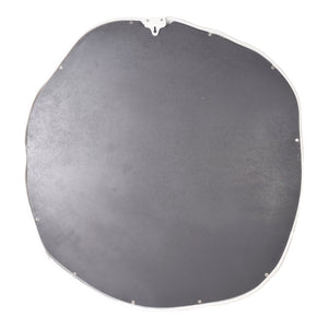 Moe's Home Foundry Mirror White - Brighten Your Space With A Chic Aluminum Frame And Rustic Design Accent White Aluminum Frame,Glass Mirror Fi-1098-18