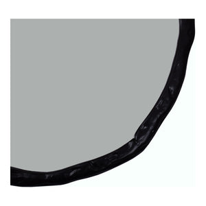 Moe's Home Foundry Small Mirror - Artistically Warped Frame For Unique Reflections And Stylish Home Décor Black Aluminum Frame,Glass Mirror Fi-1099-02