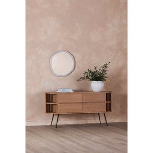 Moe's Home Foundry Mirror White - Brighten Your Space With A Chic Aluminum Frame And Rustic Design Accent White Aluminum Frame,Glass Mirror Fi-1099-18