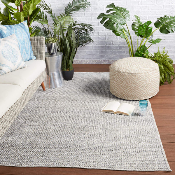 Jaipur Living Jaipur Living Geometric Woven Pouf Tribal Pattern Indoor Outdoor Taupe Accent Seat POF100491