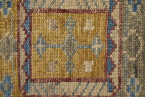 Feizy Rugs Fillmore Hand-Knotted Wool Round Area Rug Traditional Geometric for Living Room FIL6944FBLUMLTN80