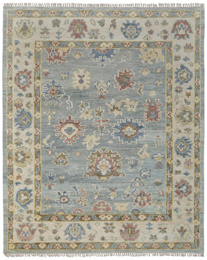 Feizy Rugs Fillmore Hand-Knotted Wool Area Rug Transitional Floral Botanical for Living Rooms Blue/Ivory/Yellow 9' x 12' FIL69CJFBLUIVYG00