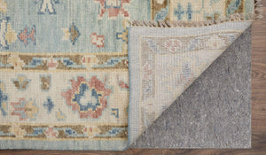 Feizy Rugs Fillmore Hand-Knotted Wool Area Rug Transitional Floral Botanical for Living Rooms Blue/Ivory/Yellow 9' x 12' FIL69CJFBLUIVYG00
