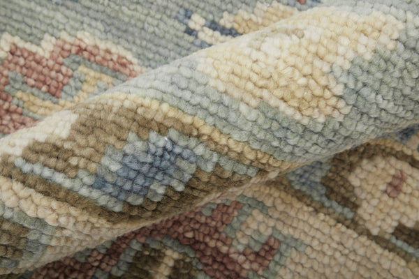 Feizy Rugs Fillmore Hand-Knotted Wool Area Rug Transitional Floral Botanical for Living Rooms Blue/Ivory/Yellow 9' x 12' FIL69CJFBLUIVYG00