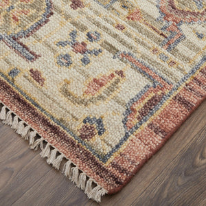 Feizy Rugs Fillmore Hand-Knotted Wool Medallion Accent Rug Persian Inspired Transitional Decor 4' x 6' FIL69CKFRSTBGEC00