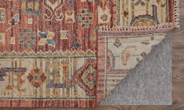 Feizy Rugs Fillmore Hand-Knotted Wool Medallion Accent Rug Persian Inspired Transitional Decor 4' x 6' FIL69CKFRSTBGEC00