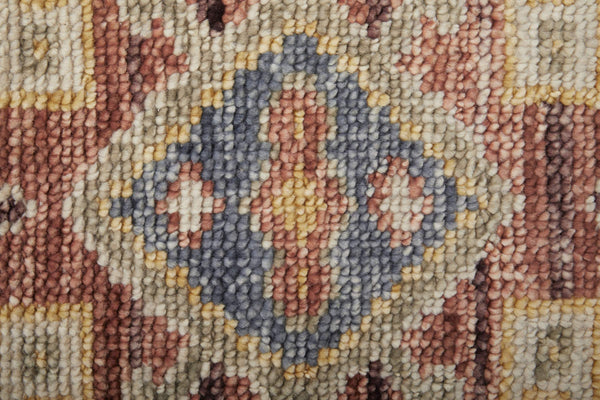 Feizy Rugs Fillmore Hand-Knotted Wool Medallion Accent Rug Persian Inspired Transitional Decor 4' x 6' FIL69CKFRSTBGEC00
