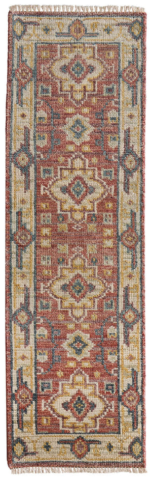 Feizy Rugs Fillmore Hand-Knotted Wool Medallion Accent Rug Persian Inspired Transitional Decor 2'6" x 10' FIL69CKFRSTBGEI10