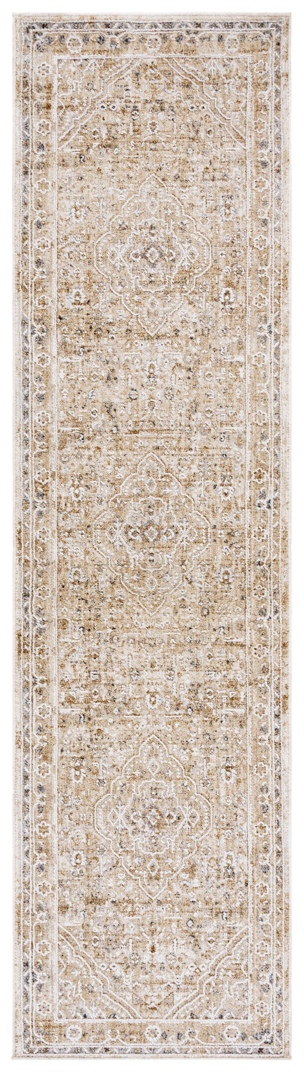 Safavieh Finley Elegant Runner Rug - Traditional Power Loomed Design In Soft Neutral Tones For Any Decor Beige ,Ivory Polyester Fin304b-28