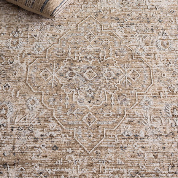 Safavieh Finley Elegant Runner Rug - Traditional Power Loomed Design In Soft Neutral Tones For Any Decor Beige ,Ivory Polyester Fin304b-5