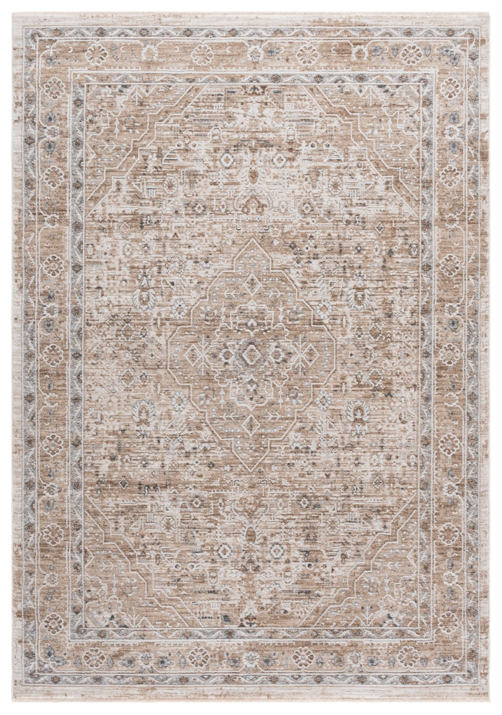 Safavieh Finley Elegant Traditional Runner Rug - Durable Power Loomed Design For Cozy Home Décor Style Beige ,Ivory Polyester Fin304b-4