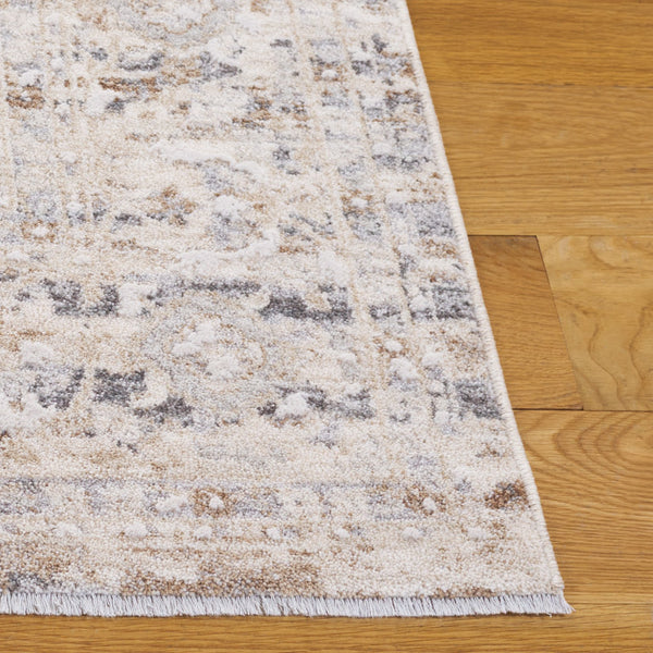 Safavieh Finley Elegant Runner Rug - Timeless Turkish Design For Hallways And Foyers, Soft & Stylish Touch Beige ,Grey Polyester Fin308b-5