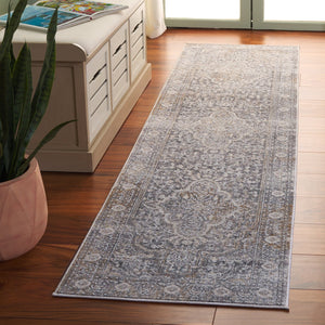 Safavieh Finley Elegant Runner Rug - Timeless Turkish Design For Hallways And Foyers, Soft & Stylish Touch Grey ,Beige Polyester Fin308f-28
