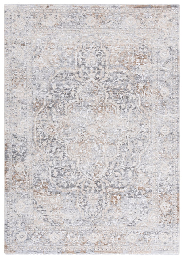 Safavieh Finley Exquisite Runner Rug – Timeless Elegance For Hallways, Traditional Style, Crafted In Turkey Grey ,Beige Polyester Fin308f-4