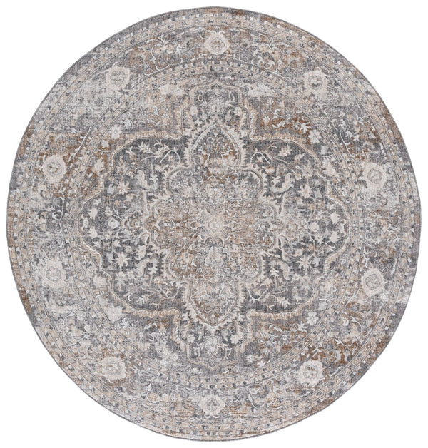 Safavieh Finley Elegant Runner Rug - Timeless Turkish Design For Hallways And Foyers, Soft & Stylish Touch Grey ,Beige Polyester Fin308f-7r