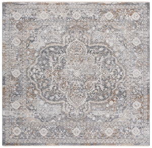 Safavieh Finley Elegant Runner Rug - Timeless Turkish Design For Hallways And Foyers, Soft & Stylish Touch Grey ,Beige Polyester Fin308f-7sq
