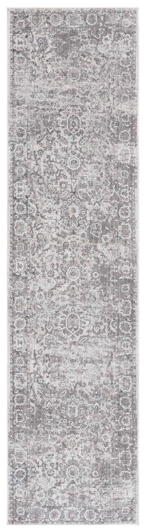 Safavieh Finley Elegant Traditional Runner Rug - Soft Polyester, Power Loomed, Classic Grey/Beige Charm For Home Grey ,Beige Polyester Fin316f-28