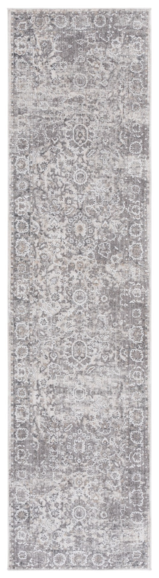Safavieh Finley Elegant Runner Rug In Grey And Beige - Traditional Charm For Hallways & Narrow Spaces Grey ,Beige Polyester Fin316f-210