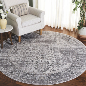 Safavieh Finley Elegant Traditional Runner Rug - Soft Polyester, Power Loomed, Classic Grey/Beige Charm For Home Grey ,Beige Polyester Fin316f-7r