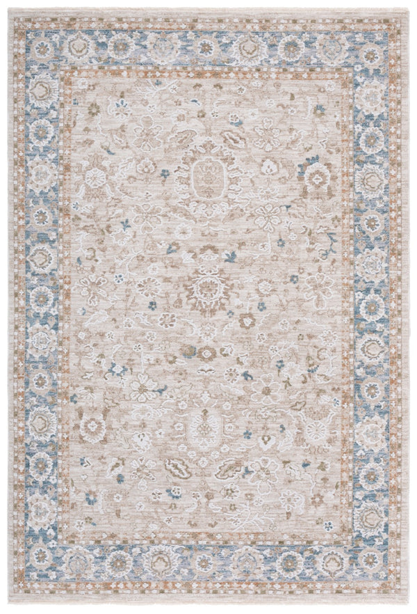 Safavieh Finley Elegant Runner Rug In Grey And Beige - Traditional Charm For Hallways & Narrow Spaces Blue ,Beige Polyester Fin316m-8